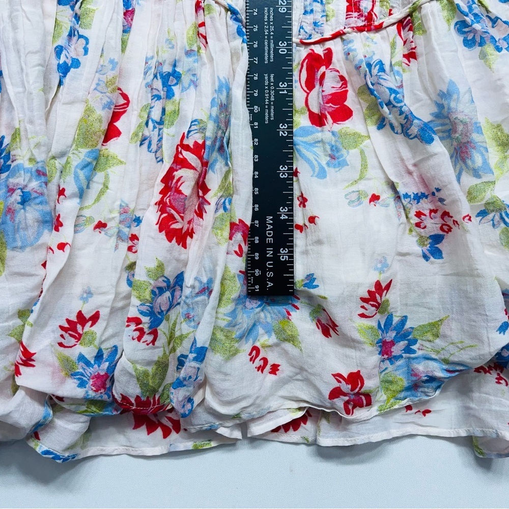 Love Shack Fancy Weslan Midi Dress Cherry Skies Womens Size 4 Lined Cotton Silk - Picture 10 of 15
